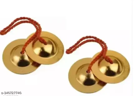 combo of kartal Manjeera Traditional Instrument Indian Music Dia : 3 Inches