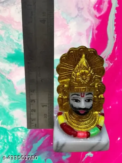 Lord Khatu Shyam Ji Murti/Statue for Pooja, Home-Office Decor & Car Dashboard, Student Desk (7.5) - हारे का सहारा बाबा खाटू श्याम हमारा