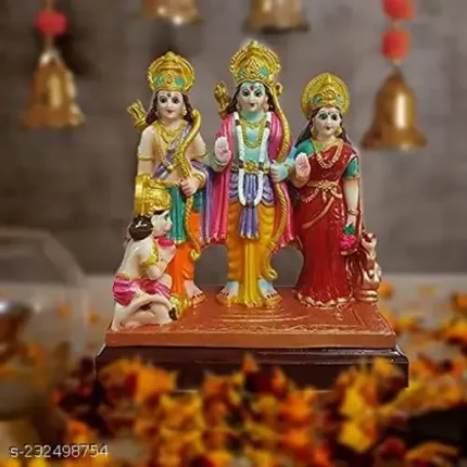 Ram Laxman Sita & Hanuman Statue Diwali Decoration & Pooja Gift Decorative Showpiece - 12 cm