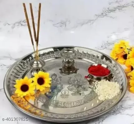 mirakos Pooja Thali 9 inch Best quality