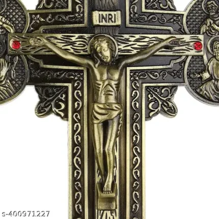 Religious Gifts Jesus Christ on Cross Statue, Car Desh & Tabletop Crucifix Cross Home Decor - 14 cm