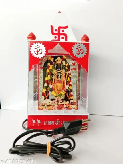 Ram mandir Ayodhya Statue (Custom) Showpiece Home Decor, Shri Ram Idol Marble for Temple, Home, Ram Mandir, Ram Lalla Idol mandir lighting