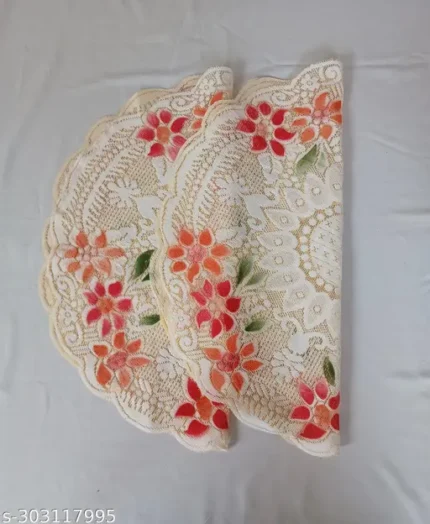 Pooja Thali Designer Flower Design Thal Posh Plate Cover Combo of 2