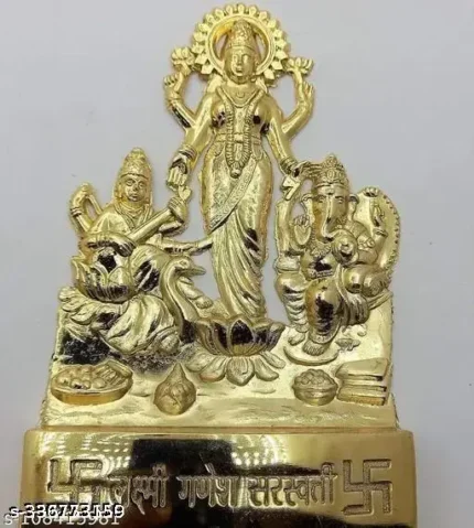 Laxmi | Lakshmi ji Saraswati |Ganpati | Ganeshji | Ganesh Laxmi Saraswati | Lord Ganesha Maa laxmi Mata Idol ,Statue, Murti for Pooja Room,Temple, Mandir, Laxmi mata ki murti/Ganesha Statue/Saraswati Idol | Laxmi mata ki murti/ganesha Idol/Saraswati ki murti