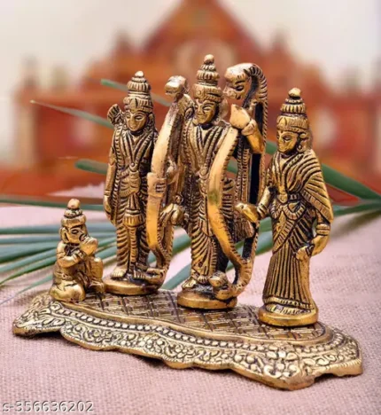 Religious Murti Of Ram Darbar Idol Rama Laxman And Sita Statue For Temple, Diwali Puja