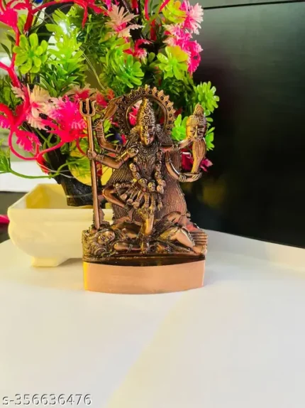Metal Maa Kali Statues Idol | Goddess Kali Idol Statue for Temple, Home Office Decor Car Dashboard Idols & Figurines