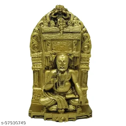 Ragavendra Swamy Gold Antique Finish Idol Statue (8 cms x 5 cms x 14 cms) Idols & Figurines