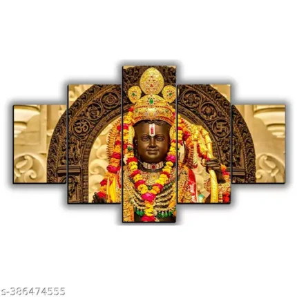Ram Mandir Ram Lala Photo Painting For Wall Decor
