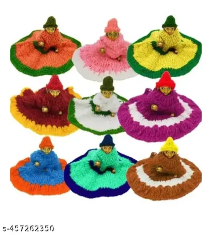 laddu gopal winter dress/wolen poshak combo of 9 poshak