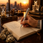 Stylish Pen , Good Looking Omindri Pyrite Pen Blue Ink