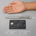 Size of Omindri Pyrite Pen , compare size of Pen